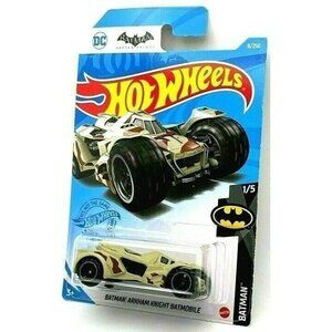 Die Cast Hot Wheels 2020 CAMO Arkham Knight Batmobile Batman 1/5 Card 8/250
